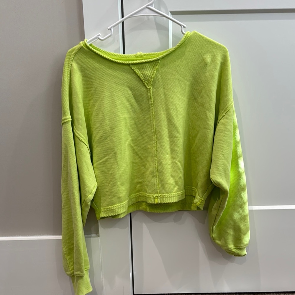 Aerie Bright Green Knit Top